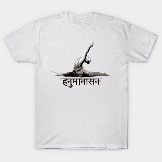 Yoga Splits T-Shirt by ILYOart